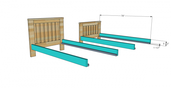 You Can Build This! The Design Confidential's Free Woodworking Plans to Build an RH Inspired Kenwood Twin Over Full Bunk